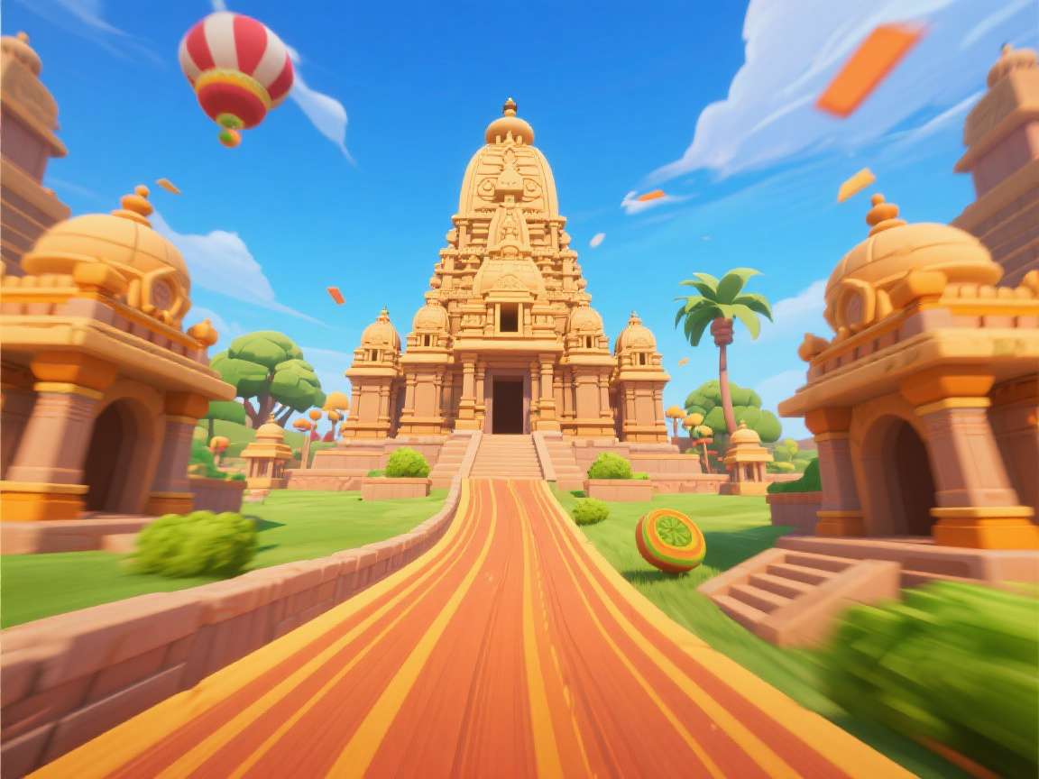 Temple Run India - Adventure Game Temple Run India game on Daman Games Center